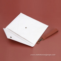 Vintage Kraft Envelop Handbag White Slim Paper Clutch Bag